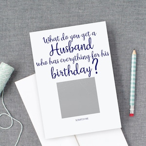Mari Anniversaire Grossesse Scratch Off Reveal Card - Annonce de bébé Nouveau papa - Fête des pères Annonce de bébé - Première annonce de bébé