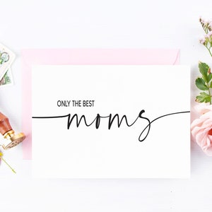 Carte d’annonce de grossesse pour maman | Nouvelle carte grand-mère, petit-enfant petit-bébé | Annonce de bébé Maman | Seules les meilleures mamans promues grand-mère