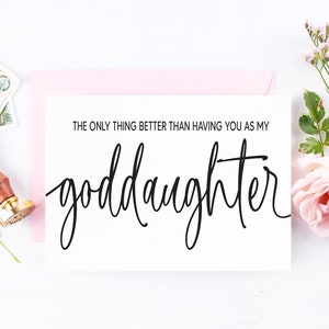 Sarai la mia carta da damigella junior per Goddaughter / The Only Thing Better Daughter Niece Maid of Honor Proposal Flower Girl Matron Honor
