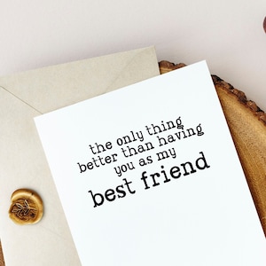 Pregnancy Announcement Card for Best Friend | New Uncle | Guy Best Friend Baby Announcement | The Only Thing Better Best Friend | Uncle