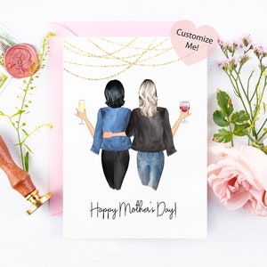 Personalized Mothers Day Card | Card for Mom | Sister Mothers Day | Best Friend Birthday Card | Custom Card for Mothers Day
