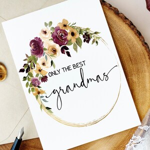 Tarjeta de anuncio de bebé para la abuela / Nueva tarjeta de bisabuela de su nieto hijo / Tarjeta de revelación de anuncio de embarazo Bebé en camino