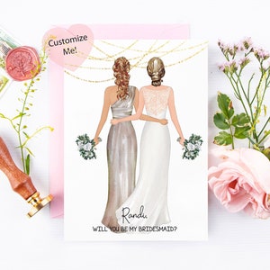 Matron of Honor Fragekarte | Ehrmädchen Vorschlag | Brautjungfern Andenken | Beste Freundin Ehrfrau | Matron Ehrung | Brautjungfern Geschenk