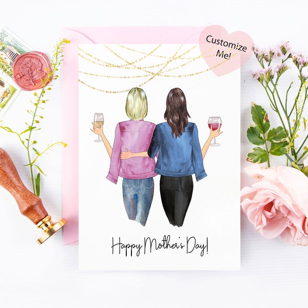 Mothers Day Card | Card for SIster | Mom Mommy Mama Mothers Day | Best Friend Birthday Card | Custom Card for Mothers Day