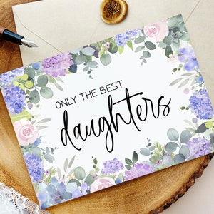 Zwangerschapsaankondigingskaart voor dochter | Surprise Baby Reveal voor nieuwe Big Sister Card van Mom Dad Parents | Alleen de beste dochters | LAV