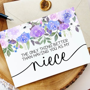 Carte d’annonce de grossesse pour la nièce | Nouvelle carte de promotion Big Cousin de tante Oncle | Révélation de bébé à la lavande pour le neveu | Nouveau grand cousin