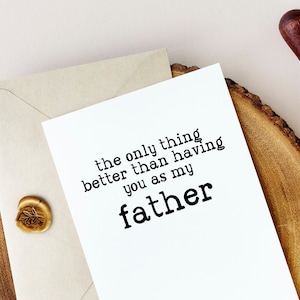 Tarjeta de revelación de embarazo para el padre / Tarjeta de nuevo abuelo / Lo único mejor que tenerte como mi papá Tarjeta de anuncio de bebé para el padre