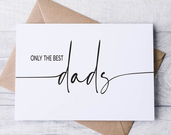 Pregnancy Announcement Card for Dad | New Grandpa Card from Daughter Son | Baby Announcement for Father | Only the Best Dads