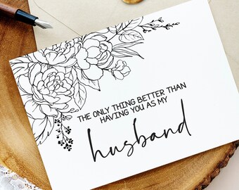 Pregnancy Reveal Card for Husband - New Daddy Card from Wife - Im Pregnant - First Child - Card for Boyfriend  Baby Announcement - Line Art