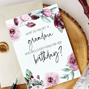 Revelación del embarazo del cumpleaños de la abuela / Nueva tarjeta de anuncio de embarazo de la bisabuela / Revelación del bebé del cumpleaños de las madres / Revelación del bebé / Nieto
