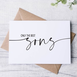Tarjeta de anuncio de embarazo para hijo / Nueva tarjeta de Gran Hermano de mamá y papá / Hijo de anuncio de bebé / Solo los mejores hijos promovidos a hermano