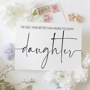Will You Be My Maid of Honor Card for Daughter / The Only Thing Better Daughter / From Mommy / To my Daughter / Flower Girl / Bridesmaid