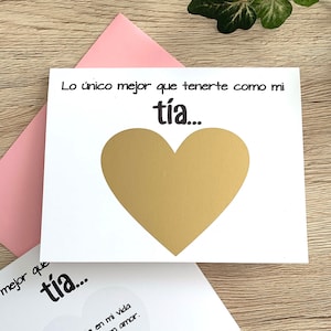 Proposta de Madrinha Espanhola Raspadinha para Tia - Madrina - Lo Unico mejor que tenerte como mi tia - Batismo Batizado