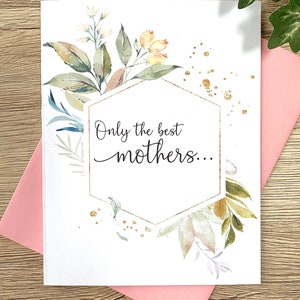 Tarjeta de revelación de embarazo para la madre - Tarjeta de nueva abuela - Solo las mejores madres son promovidas a abuela - Nueva abuela GEO
