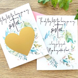 Matron of Honor Vorschlag für Schwester Scratch Off Card - nur was besser ist, als Sie als meine Schwester zu haben - Ehrmädchen - Brautjungfer - LUSH