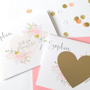 Personalizzato Ci sposerai Gratta e Vinci - Matrimonio Officiante Sacerdote Rabbino - Scratch off Proposal - Will You Marry Us ARROSSIRE SPOSA