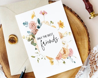 Pregnancy Announcement Card for Best Friend | Only the Best Friends Get Promoted to Auntie | New Baby Reveal Card for Bestie | Sister | Mom