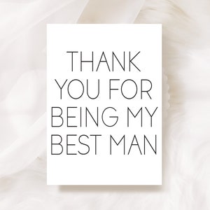 Danke, dass du mein Trauzeuge bist, Karte von Braut Bräutigam, Karte für Groomsman, Bruder, bester Freund, Neffe, Patenkind, Hochzeit Dankeskarte