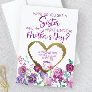 Mothers Day Pregnancy Scratch Off Card for Mom New Grandma Reveal Card Mothers Day Baby Announcement New Baby Grandchild Card image 5