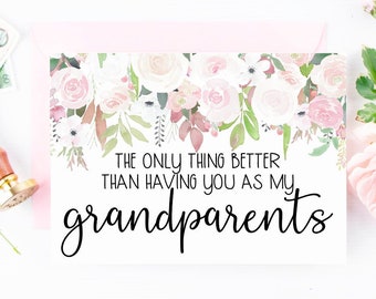Pregnancy Reveal Card for Grandparents - New Great Grandparents Card - Only the Best Grandma Grandpa to Great Grandma Great Grandpa Card