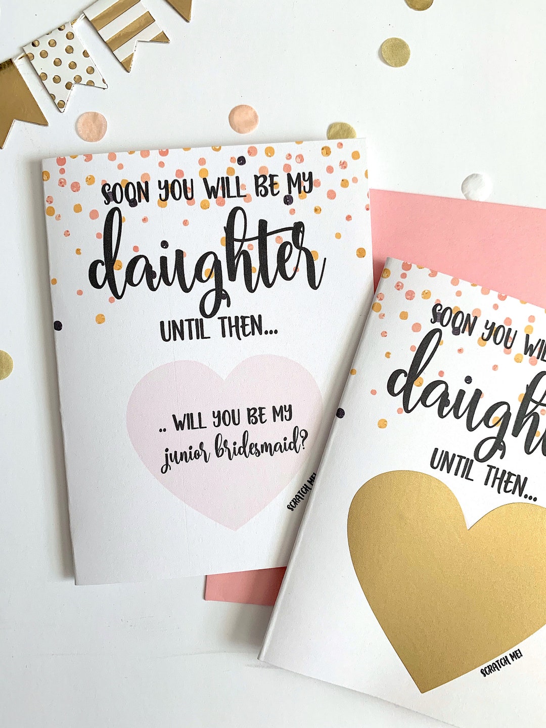 Junior Bridesmaid Proposal Scratch off Card for Daughter - Soon You ...