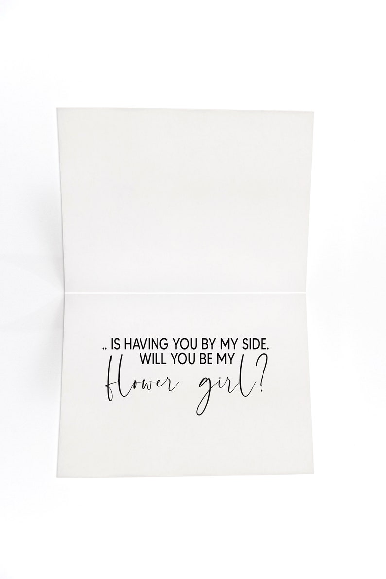 Will You Be My Flower Girl Card for Niece the Only Thing Etsy Canada