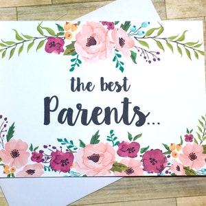 Carte de révélation de grossesse aux parents - Carte d’annonce de grossesse - Nouveaux grands-parents - Carte Nous avons un bébé - Carte I’m Prego - MULBERRY