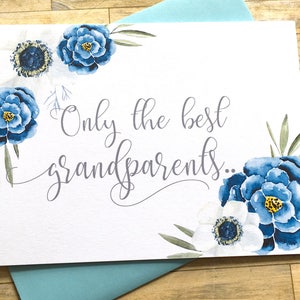 Tarjeta de anuncio de embarazo de abuelos - Solo los mejores abuelos son promovidos a bisabuelos - Revelar a la abuela y la abuela