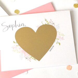 Proposition de demoiselle d’honneur Carte à gratter - Personnalisé Serez-vous mon MOH - Demande en mariage de demoiselle d’honneur - Rayez-vous - Pink BLUSHING BRIDE