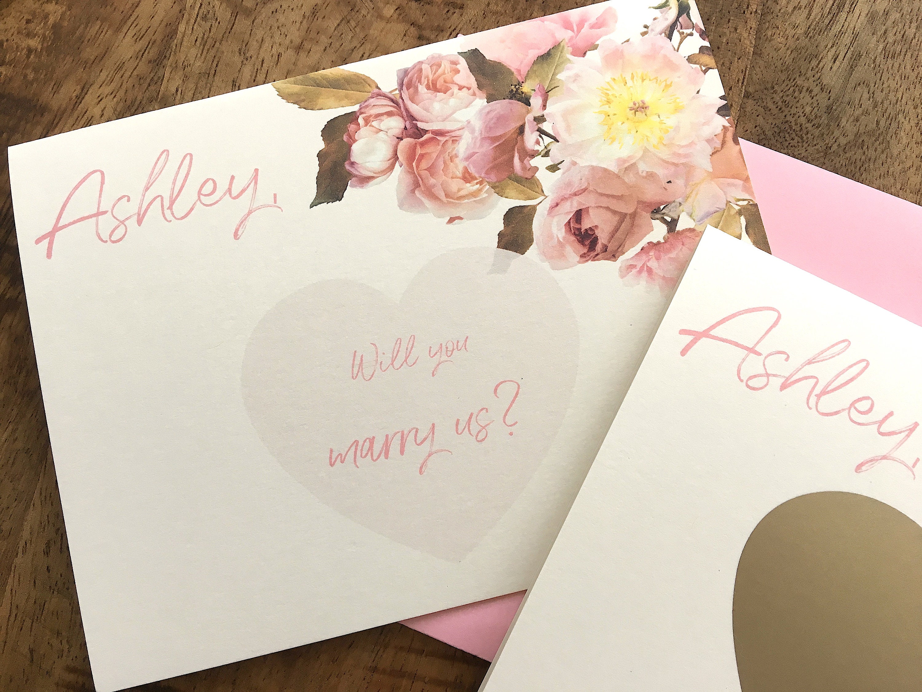 Personalized Will You Marry Us Scratch off Card - Wedding Officiant ...