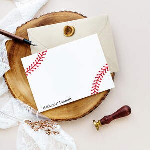 Personalized Baseball Note Cards | Baseball Thank You Cards | Boys ...