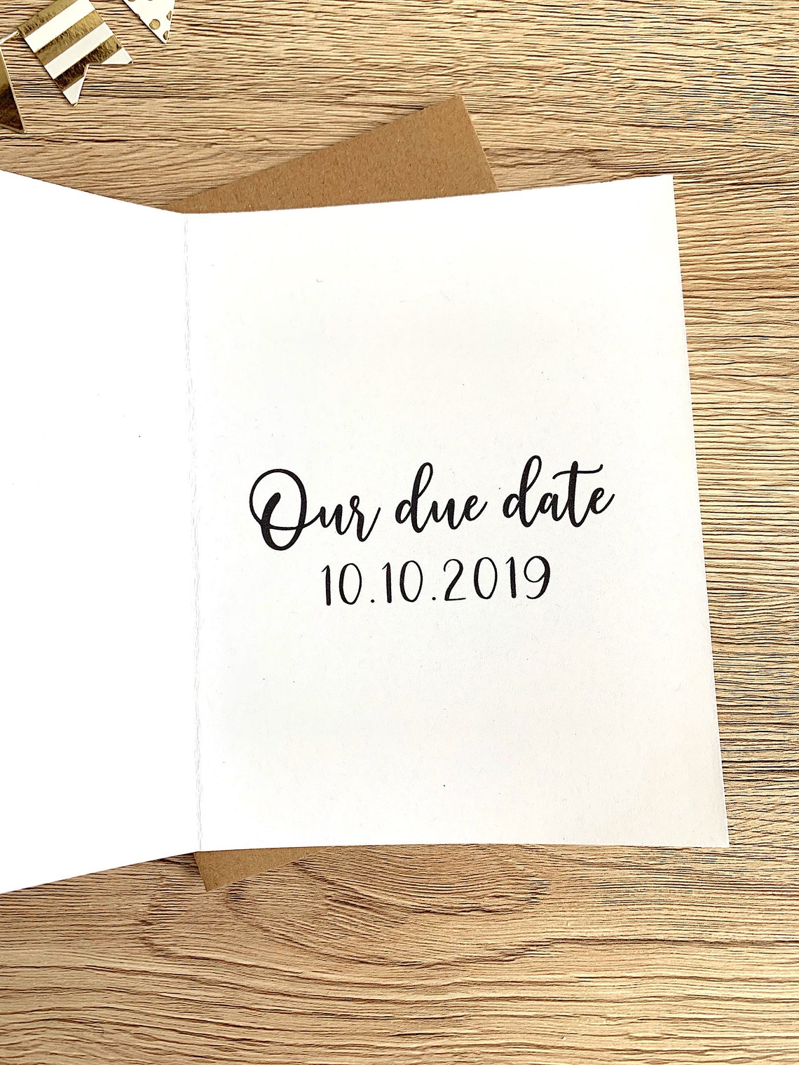 Custom Pregnancy Announcement Card for Husband Personalized Etsy