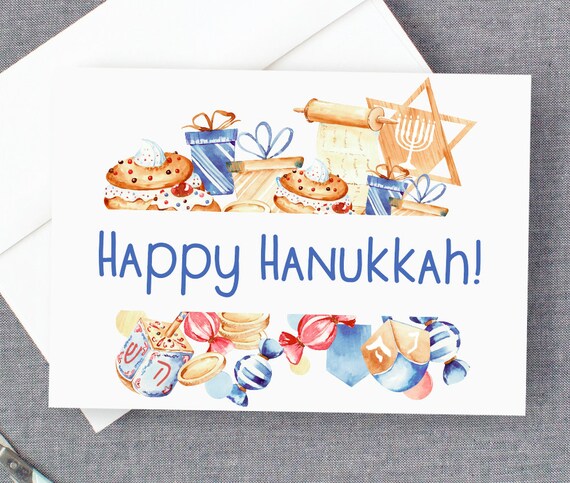Menorah and Gelt Holiday Card Menorah and Gelt Holiday Card