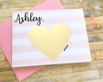 Maid of Honor Proposal Scratch Off Card - Personalized Will You Be My Maid of Honor Scratch Off - Unique Proposal Card Bridesmaid JUBILEE