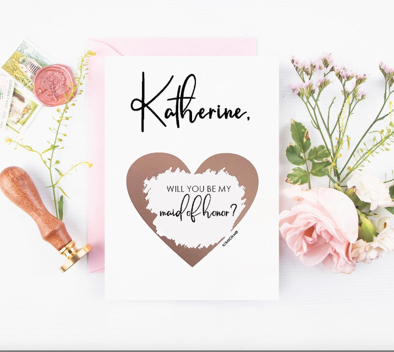 Matron of Honor Proposal Card Personalized Will You Be My - Etsy Denmark