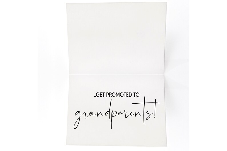 Pregnancy Announcement Card for Parents New Grandparents Etsy