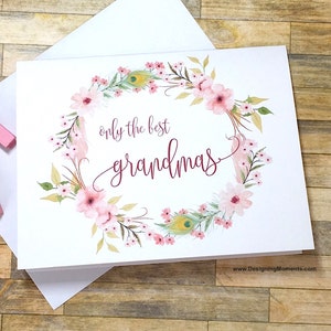 Tolle Oma Schwangerschaftskarte - Schwangerschaftsanzeige zur Oma - Neue Baby-Ankündigung - We Are Having a Baby - Boho