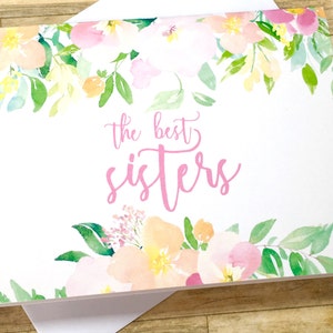 Carte d’annonce de grossesse - Révélation de grossesse à la sœur - Les meilleures sœurs sont promues au rang de tante - nouvelle tante nouveau bébé - SPRING BLOSSOM