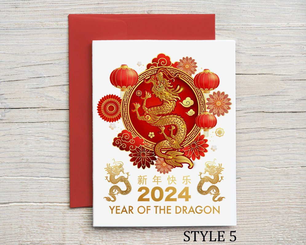 66 Pcs Chinese New Year Red Envelope 2024 Dragon,6 Styles of Red Envelopes  Chinese New Year Dragon Red Packet,lucky Chinese Red Money Envelope