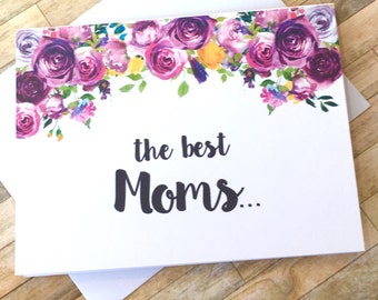 Pregnancy Announcement Card - Pregnancy Reveal to Mom Card - New Grandma Baby Announcement - Having a Baby Card - Im Pregnant Card - VIOLETS