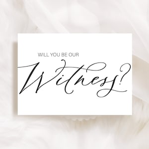 Serez-vous notre témoin, carte de proposition de mariage pour une cérémonie de mariage religieux, frère soeur papa maman meilleur ami, carte du marié et de la mariée