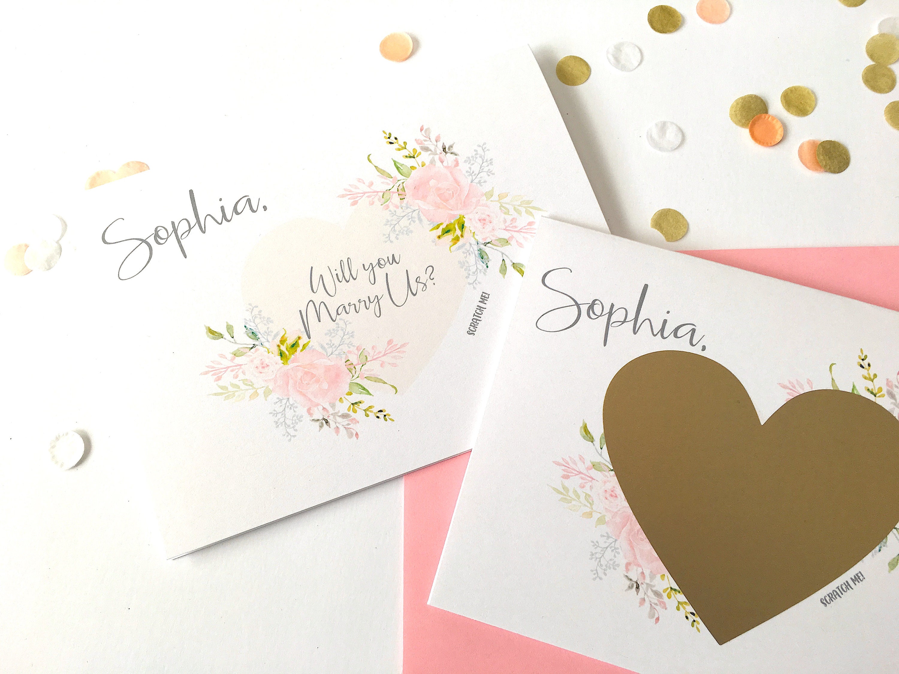 Personalized Will You Marry Us Scratch off Card - Wedding Officiant ...
