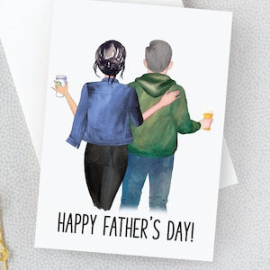 Vatertagskarte | Personalisierte Happy Fathers Day Karte | Karte für Papa | Karte für Brother | Vatertagsgeschenk | Karte von Tochter | Papa Andenken