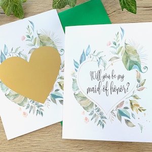 Proposition de demoiselle d’honneur Rayer la carte - Serez-vous ma demoiselle d’honneur - Demoiselle d’honneur - Matron d’honneur - Flower Girl - LUSH