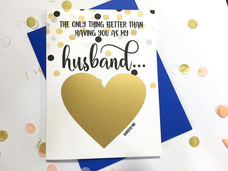 Pregnancy Scratch Off Card Pregnancy Announcement to Husband New Daddy only thing better than having you as a husband CONFETTI image 4