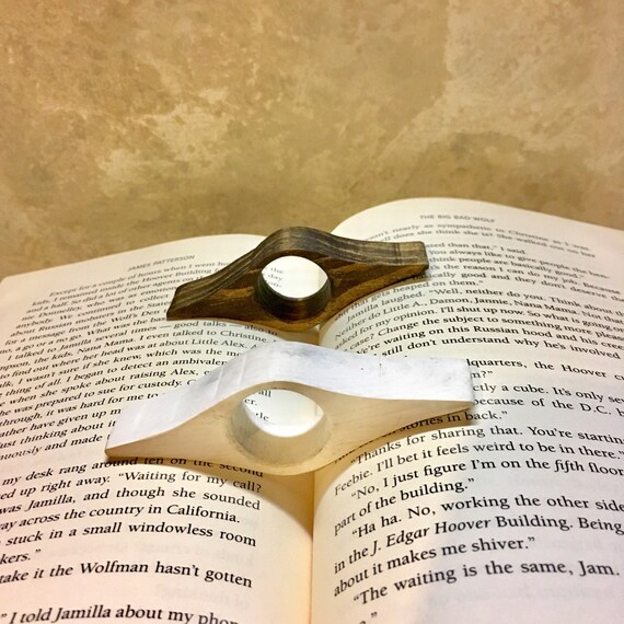 Book Holder Book Accessories Thumb Book Holder Bookworm Etsy