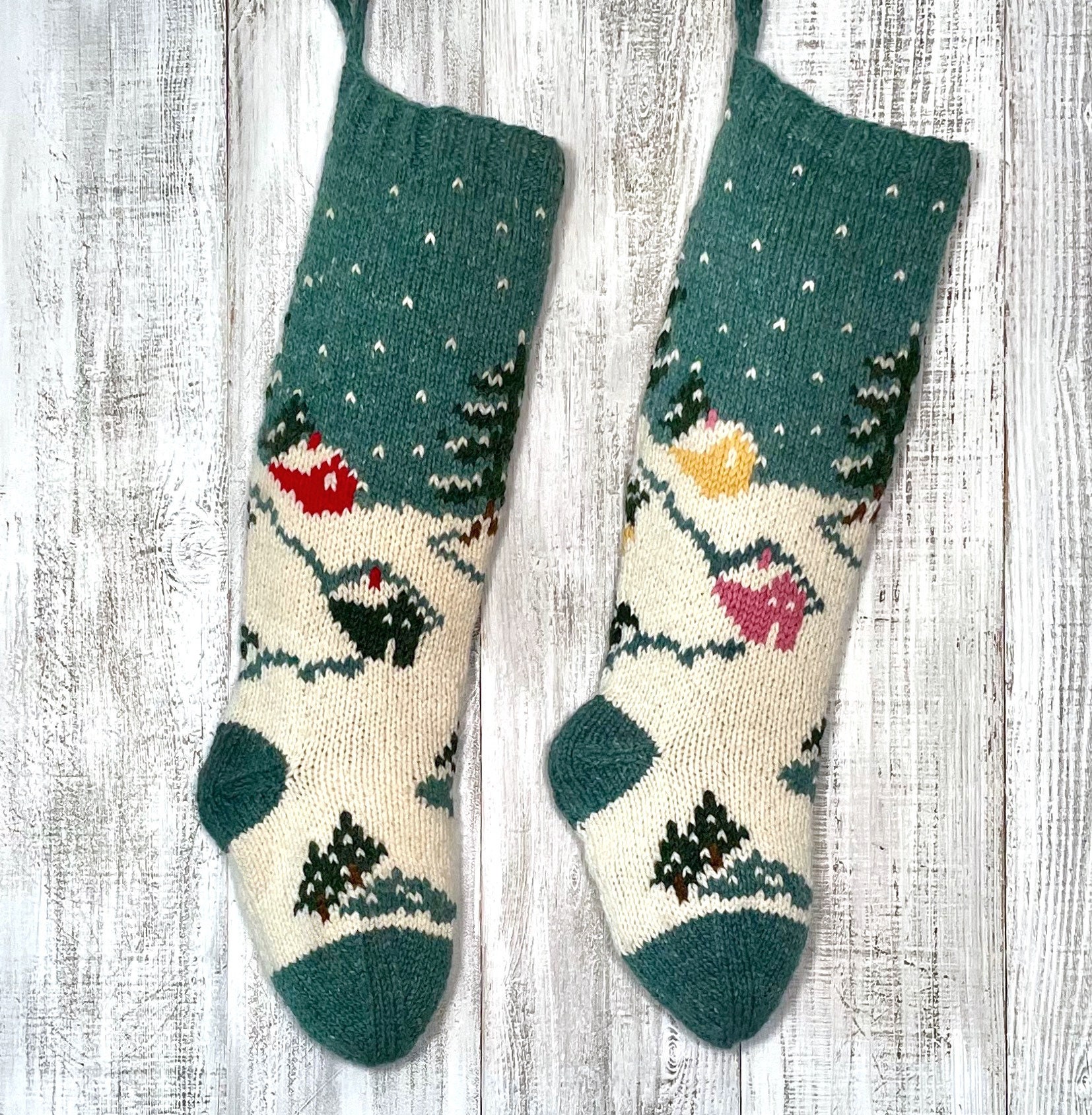Knit Christmas Stocking Patterns, Christmas Stocking Pattern, Village ...