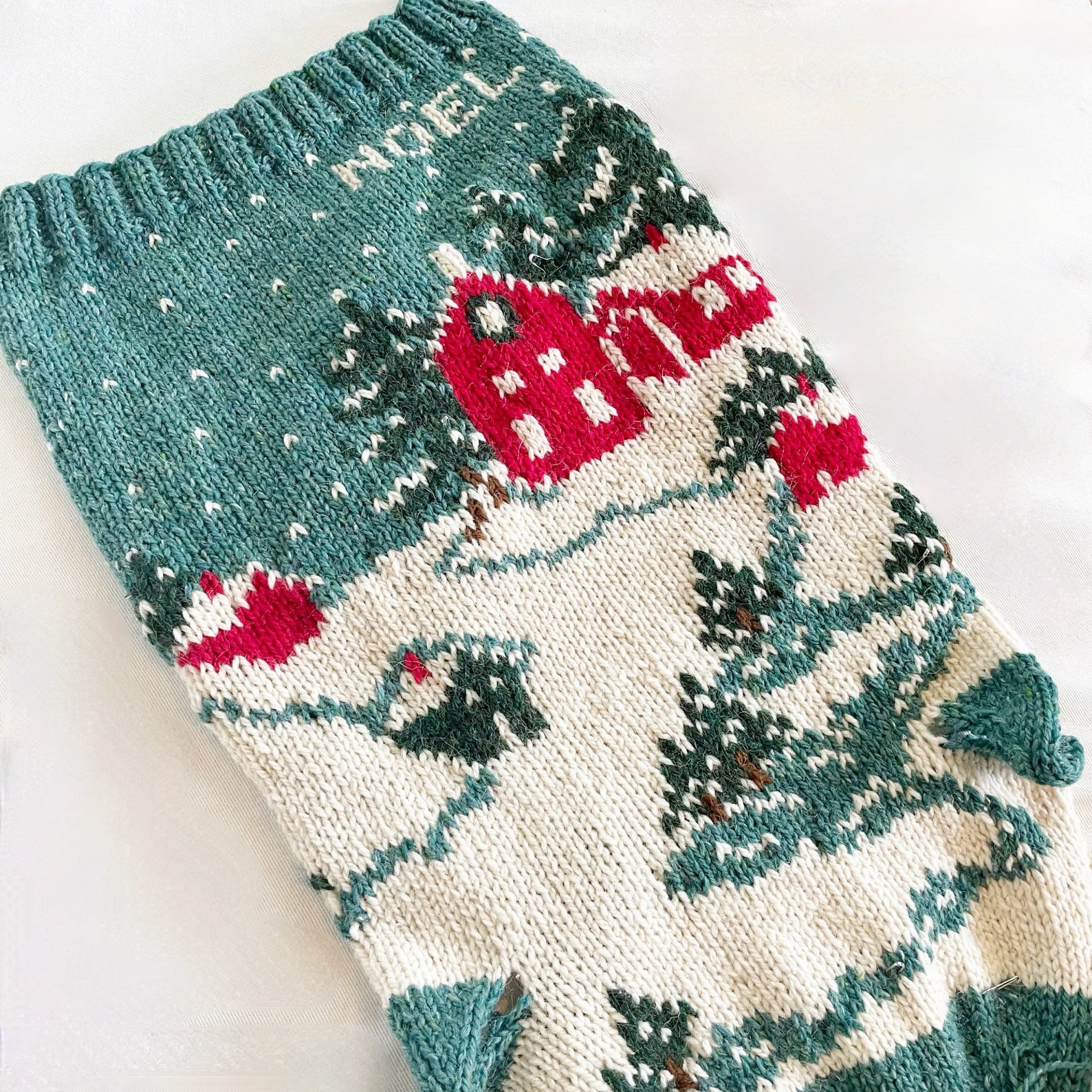Knit Christmas Stocking Patterns, Christmas Stocking Pattern, Village ...
