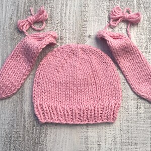 Bunny Hat Knitting Pattern, Baby Child Hat Knitting Pattern, Easter Hat, Lop Ear Bunny Hat Knitting Pattern, Bunny Beanie, Baby Shower Gift image 10