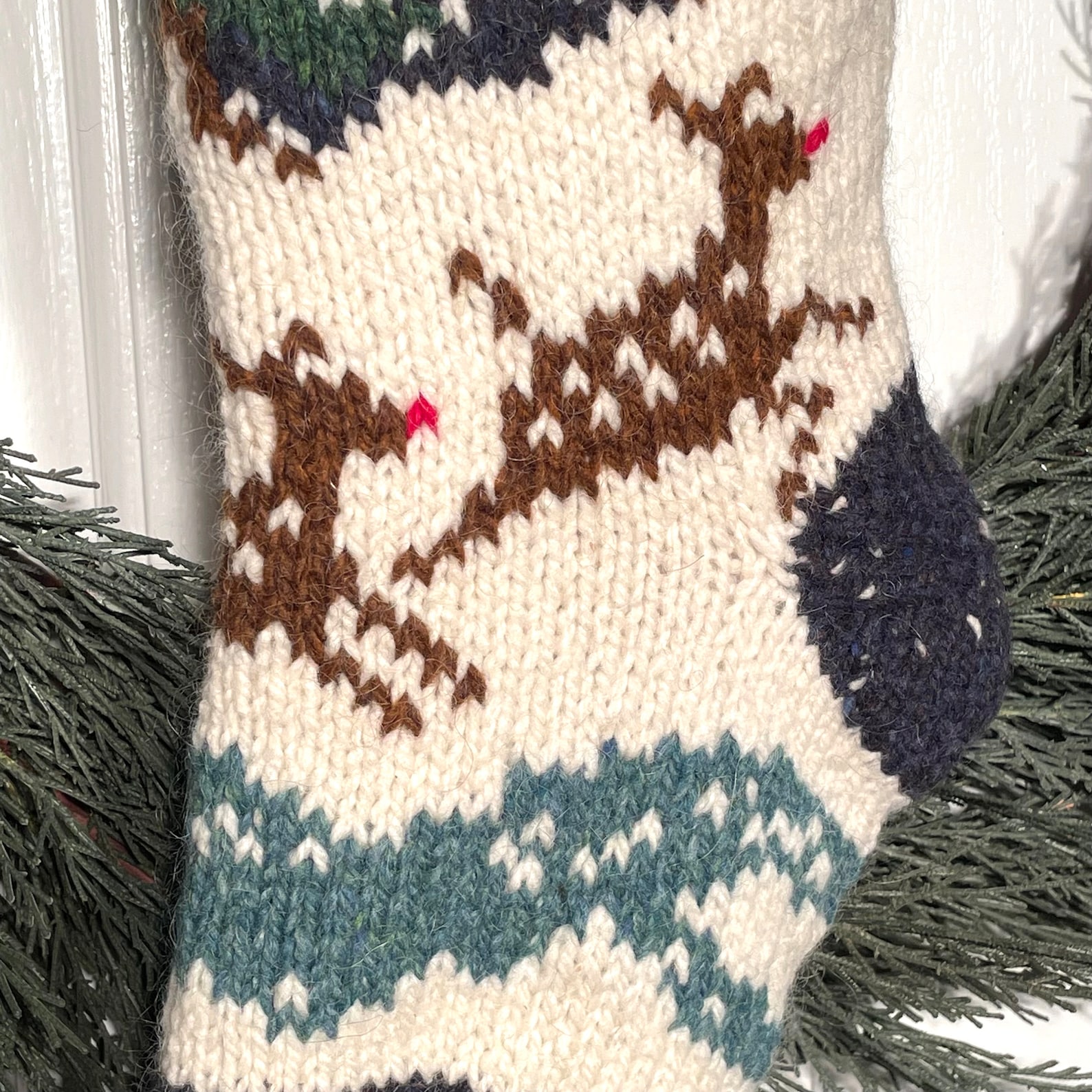 Knit Christmas Stocking Patterns, Christmas Stocking Pattern, Foxes ...